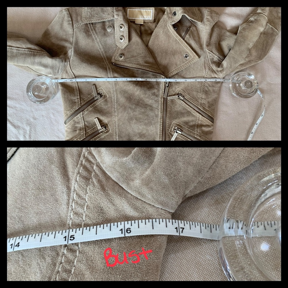 *CLOSET CLOSING* Michael Kors Suede Moto Jacket- Sz Small - Picture 11 of 13